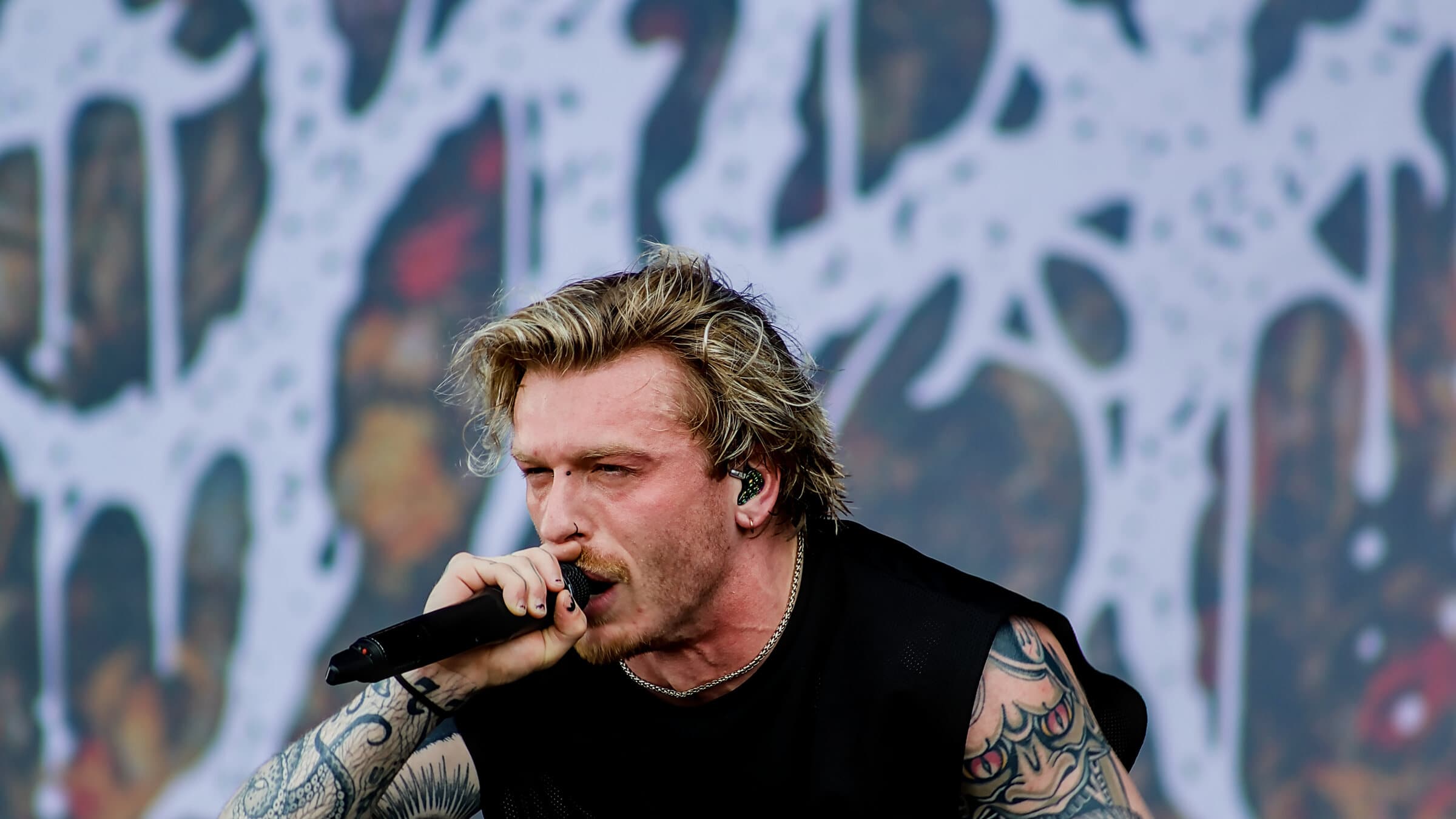 Marc Zellweger, vocalista de Paleface Swiss, en Download Festival 2026